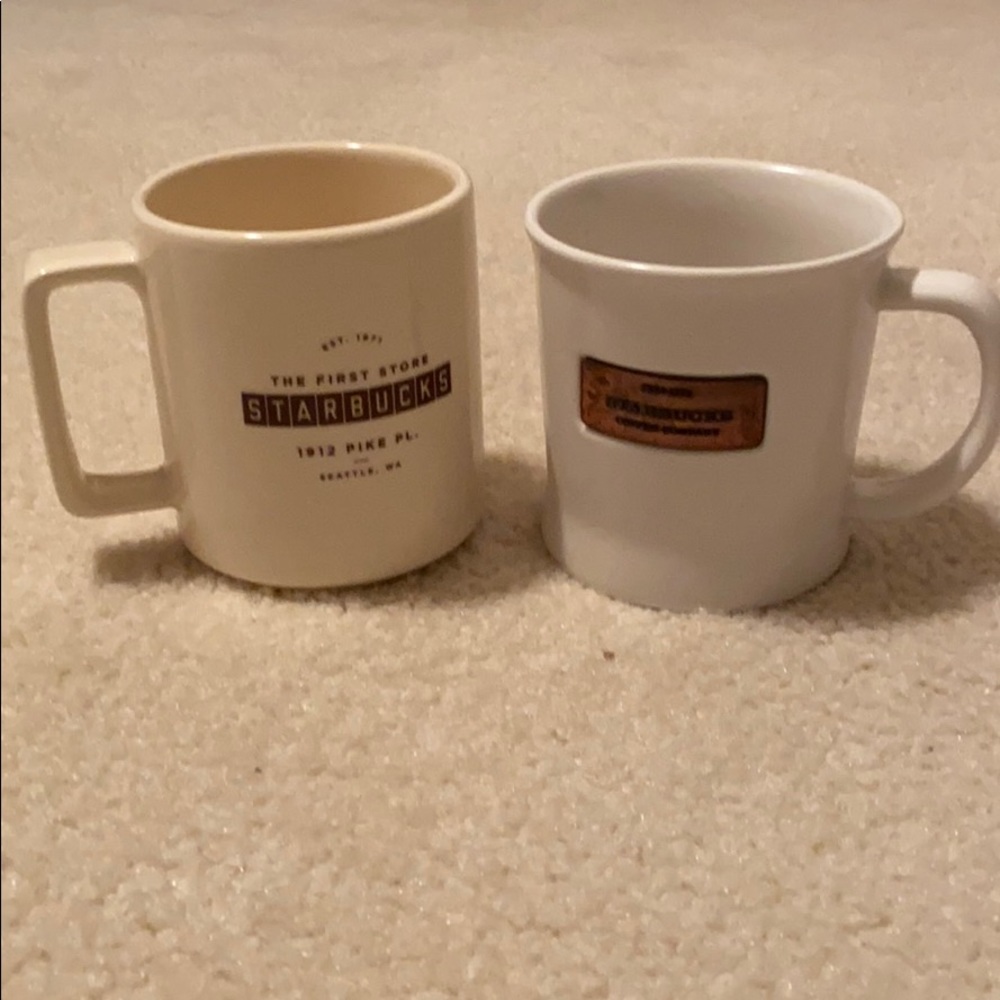 (2) Starbucks Mugs - The First Store & Coffee Co